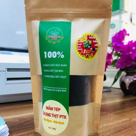 Mắm tép chưng thịt PTK túi giấy 200g