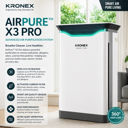 Kronex AirPure™ X3 Pro – Advanced Air Purification System